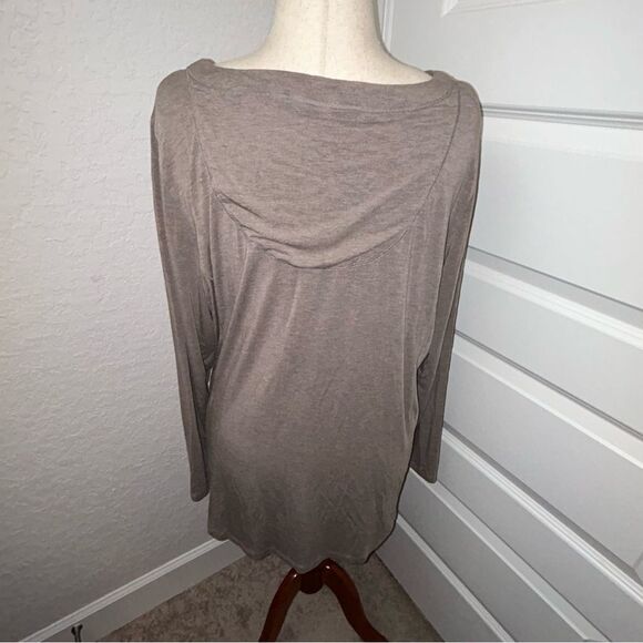 Soft Surroundings Three Faux Button Front Long Sleeve Tunic Shirt Top - Picture 3 of 10